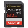 SanDisk Extreme PRO 512 GB SDXC Memory Card 200 MB/s & 140 MB/s, UHS-I, Class 10, U3, V30