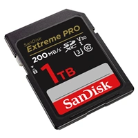 SanDisk Extreme PRO 1 TB SDXC Memory Card 200 MB/s & 140 MB/s, UHS-I, Class 10, U3, V30