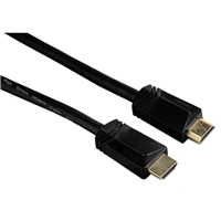 Hama HDMI kábel vidlica - vidlica, pozlátený, 3*, 1,5 m