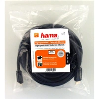 Hama HDMI kábel vidlica - vidlica, pozlátený, 3*, 15 m