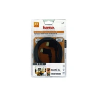 Hama HDMI kbel vidlica-vidlica, kolm konektory, pozlten, 3*, 1,5 m