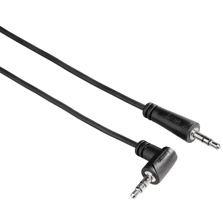 Hama audio kábel jack vidlica - jack vidlica, 90 st., 3,5 mm stereo, 0,5 m
