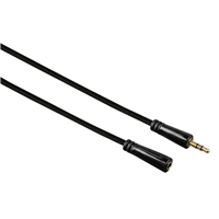 Hama predlžovací audio kábel jack 3,5 mm stereo, 3 m, pozlátený, 3*