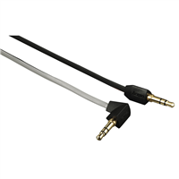 Hama audio kábel jack 3,5 mm vidlica - vidlica 90 st., 0,75 m, trojhranný, farebný