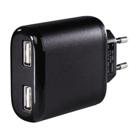 Hama dvojitá sieťová USB nabíjačka, 4,8 A, AutoDetect