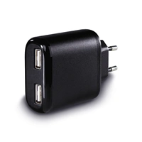 Hama dvojitá sieťová USB nabíjačka, 4,8 A, AutoDetect