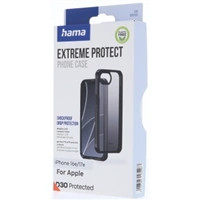 Hama Extreme Protect, kryt pre Apple iPhone 16e/17e, materiál D3O®, priehľadný čierny