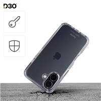 Hama Extreme Protect, kryt pre Apple iPhone 16, materiál D3O®, nezažltne, priehľadný