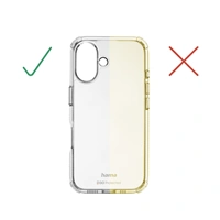 Hama Extreme Protect, kryt pre Apple iPhone 16, materiál D3O®, nezažltne, priehľadný