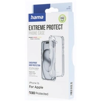 Hama Extreme Protect, kryt pre Apple iPhone 16, materiál D3O®, nezažltne, priehľadný