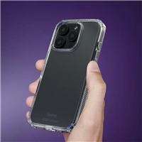 Hama Extreme Protect, kryt pre Apple iPhone 16 Pro, materiál D3O®, nezažltne, priehľadný