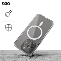 Hama Extreme Protect MagCase, kryt pre Apple iPhone 16 Pro, magnetický, D3O®, nezažltne, priehľadný