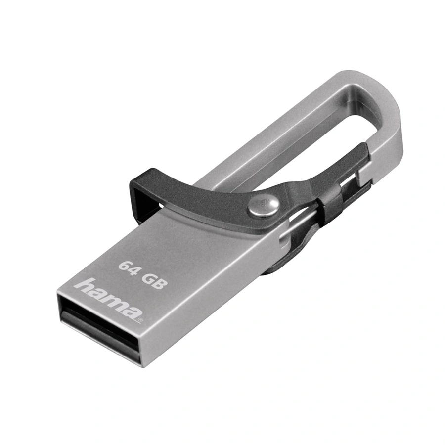 Hama flashPen "Hook-Style"  64 GB 15MB/s, šedý