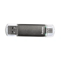 Hama flashPen "Laeta Twin" 8 GB 10 MB/s, šedý