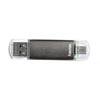 Hama flashPen "Laeta Twin" 16 GB 10 MB/s, šedý