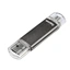Hama flashPen Laeta Twin 16 GB 10 MB/s, šedý