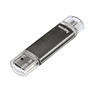 Hama flashPen Laeta Twin 32 GB 10 MB/s, šedý