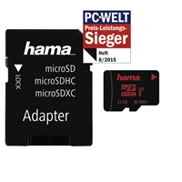 Hama microSDHC 32 GB UHS Speed Class 3 UHS-I 80 MB/s + adaptr