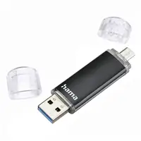 Hama flashPen Laeta Twin, USB 3.0, 16 GB, 40 MB/s, čierny