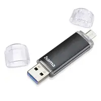 Hama flashPen Laeta Twin, USB 3.0, 16 GB, 40 MB/s, čierny