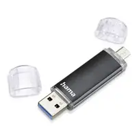 Hama flashPen Laeta Twin, USB 3.0, 16 GB, 40 MB/s, čierny