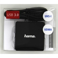 Hama Multi čítačka kariet USB 3.0, SD/microSD/CF, čierna