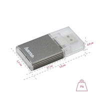 Hama čítačka kariet USB 3.0 UHS II, SD/SDHC/SDXC, antracitová