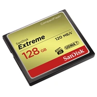 SanDisk Extreme CF 128 GB 120 MB/s zápis 85 MB/s UDMA7