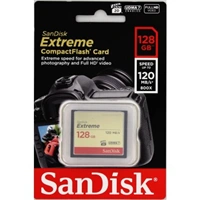 SanDisk Extreme CF 128 GB 120 MB/s zápis 85 MB/s UDMA7