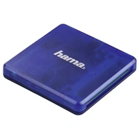 Hama multi čítačka kariet USB 2.0, SD/microSD/CF, modrá