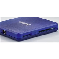 Hama multi taka kariet USB 2.0, SD/microSD/CF, modr