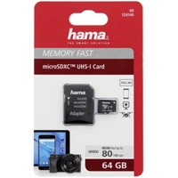 Hama microSDXC 64 GB Class 10 UHS-I 80 MB/s + Adapter/Mobile