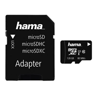 Hama microSDXC 128 GB Class 10 UHS-I 80 MB/s + Adapter/Mobile