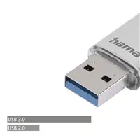 Hama Flash Pen Laeta, USB-C/USB-A 3.1, 16 GB, 40 MB/s, strieborný