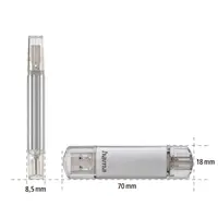 Hama Flash Pen Laeta, USB-C/USB-A 3.1, 32 GB, 40 MB/s, strieborný