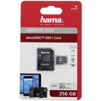 Hama microSDXC 256 GB Class 10 UHS-I 80 MB/s + Adapter/Mobile