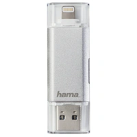 Hama taka kariet Lightning + USB 3.0 Save2Data, microSD, strieborn