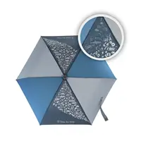 Detský skladací dáždnik s magickým efektom, modrý