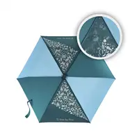 Detský skladací dáždnik s reflexnými obrázkami, Petrol Blue