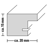 Hama rámček plastový PARIS, oceľová, 15x20 cm