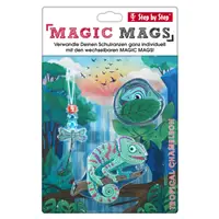 Doplnkov set obrzkov MAGIC MAGS Tropick chamelen k aktovkm GRADE, SPACE, CLOUD, 2v1 a KID