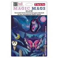 Doplnkový set obrázkov MAGIC MAGS Glow Buttefly Night Ina k aktovkám GRADE, SPACE, CLOUD, 2IN1 a KID