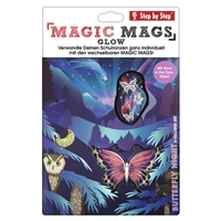 Doplnkový set obrázkov MAGIC MAGS Glow Buttefly Night Ina k aktovkám GRADE, SPACE, CLOUD, 2IN1 a KID