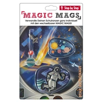 Doplnkov set obrzkov MAGIC MAGS Astronaut Cosmo k aktovkm GRADE, SPACE, CLOUD, 2v1 a KID 