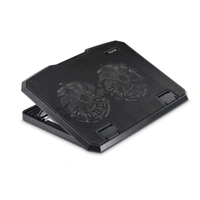 Hama chladiaci stojan pre notebook Black Metal, naklápací, 2 ventilátory, modré podsvietenie, tichý