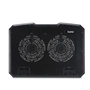 Hama chladiaci stojan pre notebook Black Metal, naklápací, 2 ventilátory, modré podsvietenie, tichý