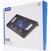 Hama chladiaci stojan pre notebook Black, tichý, čierny
