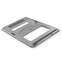 Hama Aluminium, stojan na notebook, od 28 cm (11") do 40 cm (15,6") , skladací, hliníkový,strieborný