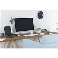 Hama Aluminium, stojan na notebook, od 28 cm (11") do 40 cm (15,6") , skladací, hliníkový,strieborný