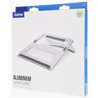 Hama Aluminium, stojan na notebook, od 28 cm (11") do 40 cm (15,6") , skladací, hliníkový,strieborný